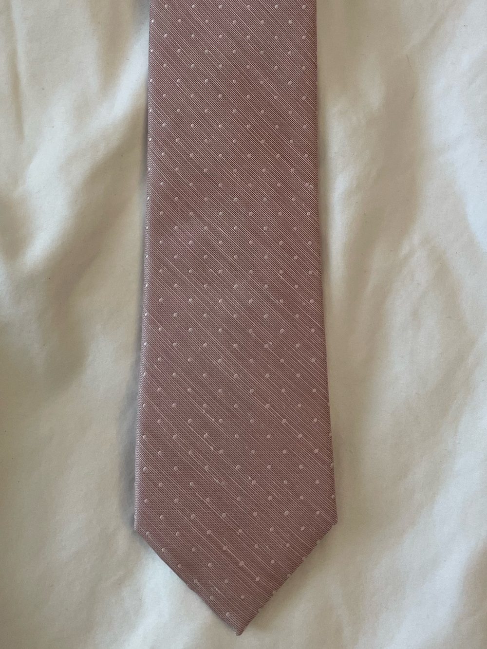 The Tie Bar Dusty Rose Micro-Pattern Tie